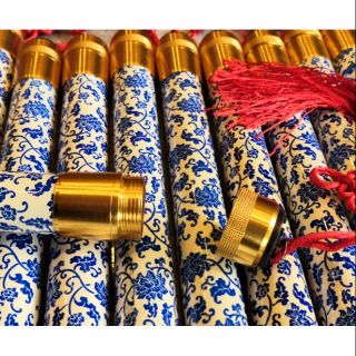 กระบอกใส่ไม้ขิม​ ลายสวยงาม ใส่ไม้ขิมได้ 1-2 คู่