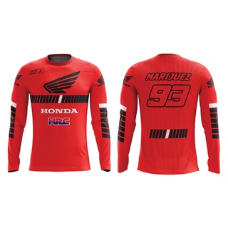 MOTOSHIRT HONDA HO-C02-20 เสื้อขี่มอเตอร์ไซต์ MOTOGP เสื้อคอกลมแขนสั้น