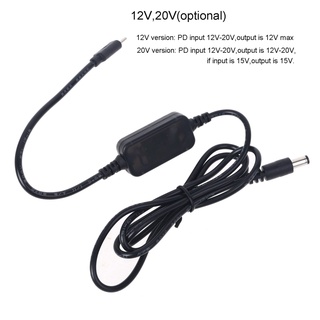 Capa สายเคเบิลแปลง PD USB C Type C แจ็ค 12V 20V 5 5x2 5 มม. สําหรับกล้องวงจรปิด LED