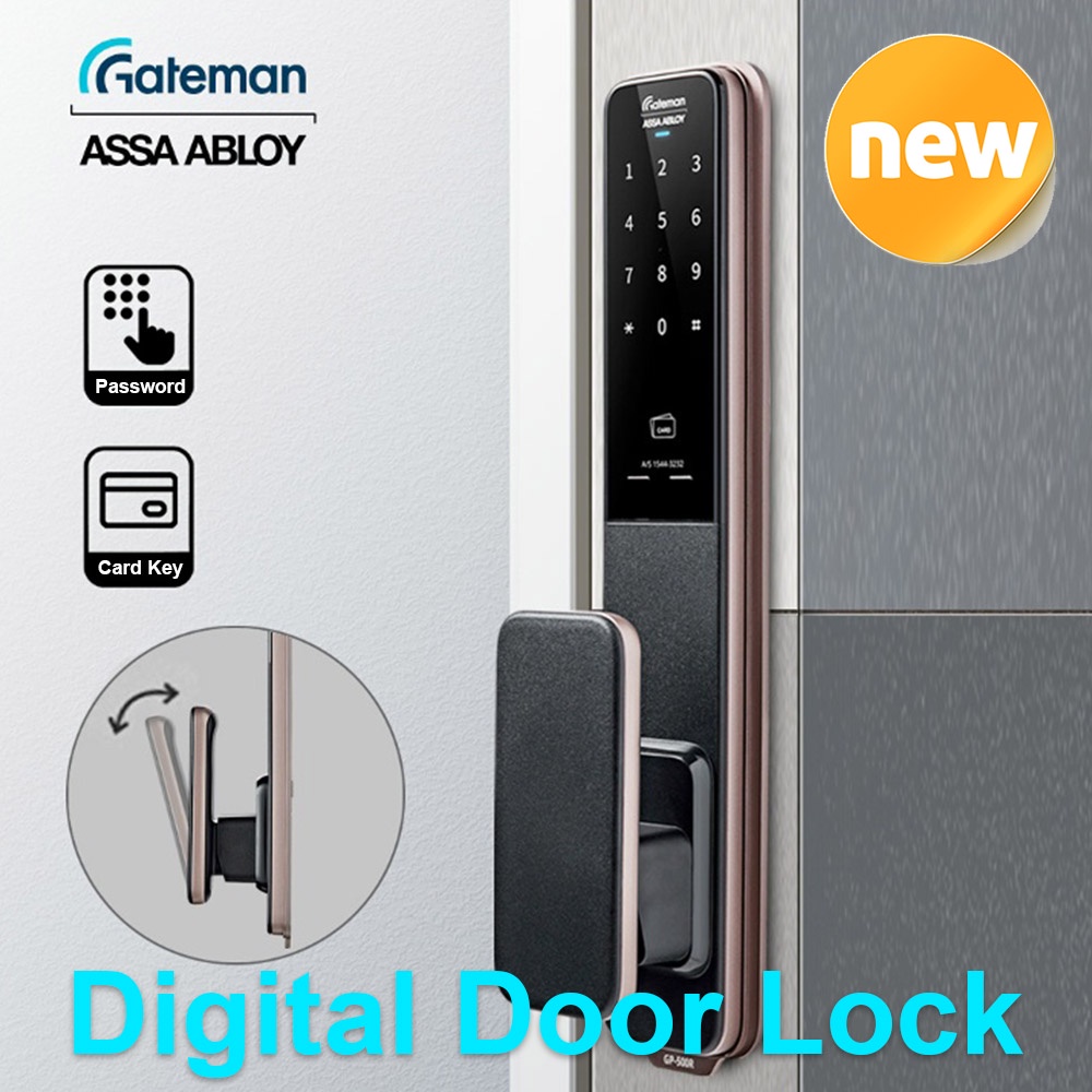 Gateman GP-500R Digital Slim Door Lock Hold Fire Alarm Touch Button Korea