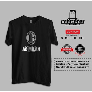 เสื้อยืด พิมพ์ลายโลโก้ Rossoneri AC Milan Distro