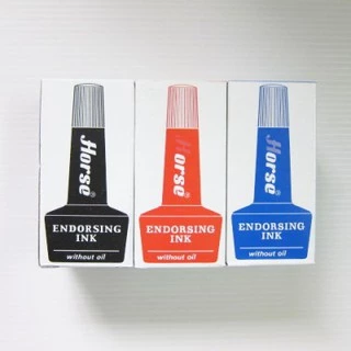 หมึกเติมแท่นประทับ 28 ซีซี. ตราม้า สีน้ำเงิน,สีดำ,สีแดง,สีเขียว (จำนวน 1 ขวด)