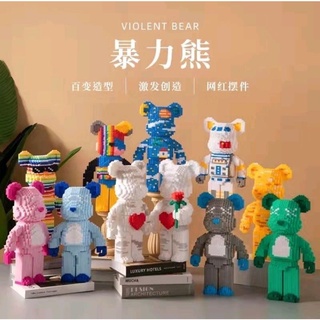 เลโก้นาโนแบบเฟือง Size Jumbo - Haicaipin 57030-57039 Bearbrick (มีไฟ)