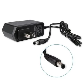 DC อะแดปเตอร์ 9V 1A 1000ma ขนาดหัวเสียบ 5.5x2.5mm สีดำ