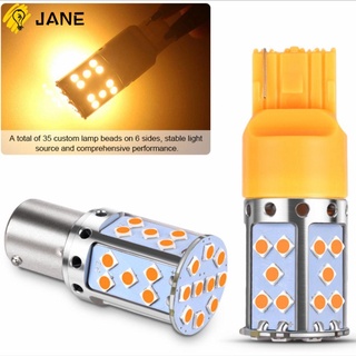 Jane 35Smd หลอดไฟเลี้ยว T20 7440 Led Ba15S P21W 1156 Bau15S Py21W 3030 หลากสีสําหรับรถยนต์