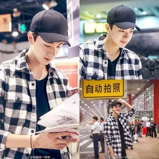 หมวกแก๊ป ผู้ชาย สีดำล้วน | หมวกเบสบอล แฟชั่นเกาหลี Korean Idol พร้อมส่ง