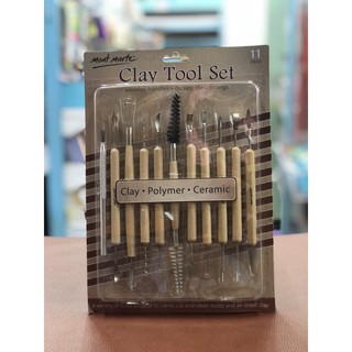 Mont  Marte  Clay  Tool  Set  ชุดอุปกรณ์ไม้ 11 ชิ้น