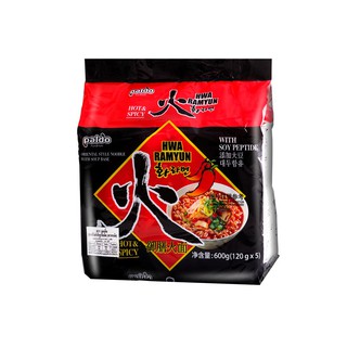 พาลโด ฮวานู้ดเดิ้ล รุ่นแพ็ค 5 ,120 กรัม / Paldo Hwa Noodle Pack 5x120 g.