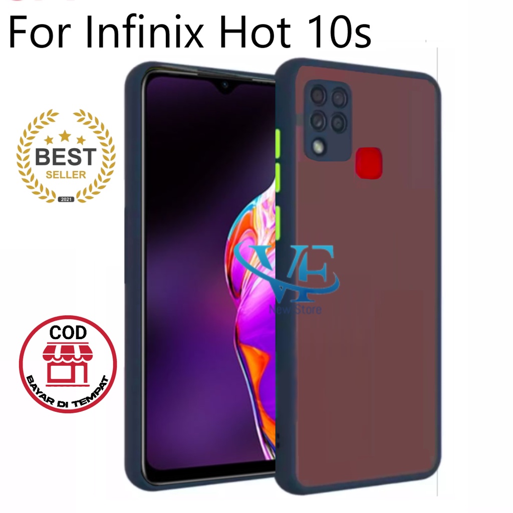 CASE HP สําหรับ Infinix Hot 10s ใหม่ CASE DOVE กล้อง PROTECTOR CASING AERO CASE HP MATTE CASE HP