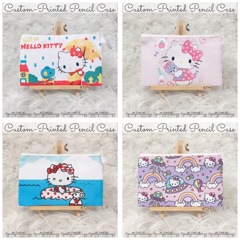 ANY3FOR$15 36 DESIGNS ️* SG * กล่องดินสอพิมพ์ลาย Hello Kitty Custom