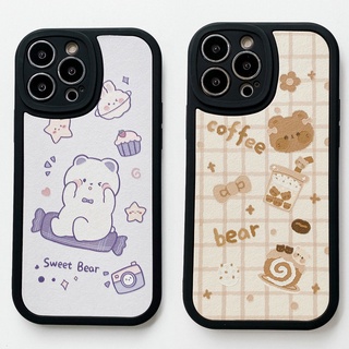 เคสโทรศัพท์มือถือ แบบนิ่ม ลายหมี สําหรับ VIVO V23 V23E V15 V11i V11 V9 Youth V5 V5S S1 Pro Y91 Y93 Y95 Y91i Y91C Y1S Y19 5G 4G