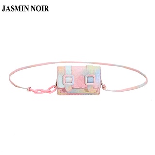 Jasmin Noir กระเป๋าสะพายไหล่ หนัง PU แต่งสายโซ่ สําหรับผู้หญิง