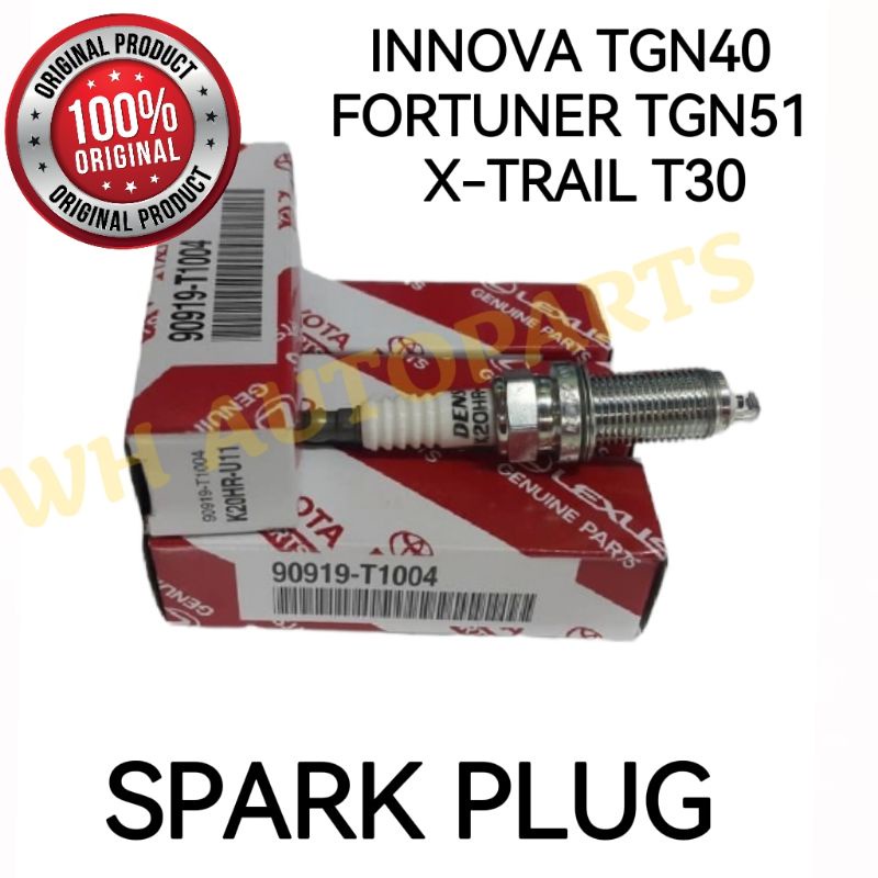 TOYOTA INNOVA TGN40 FORTUNER 2.7 TGN51 NISSAN X-TRAIL T30 SPARK PLUG K20HRU11 90919-T1004