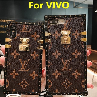 LV Buckle Chrome Phone Case For VIVO V2026 V2032 V2027 V2043 1901 1906 Y66 Y67 Y75 Y83 Y97 V5 V7 V9 Z10 Y67 V5 V7 Y66 V11 V11I Y91 Y91i