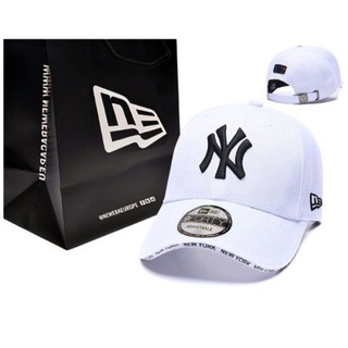 11.11 SHOPEE หมวกเบสบอล ปักลาย NY New Era York Yankees สีขาว สีดํา นําเข้า O3WW