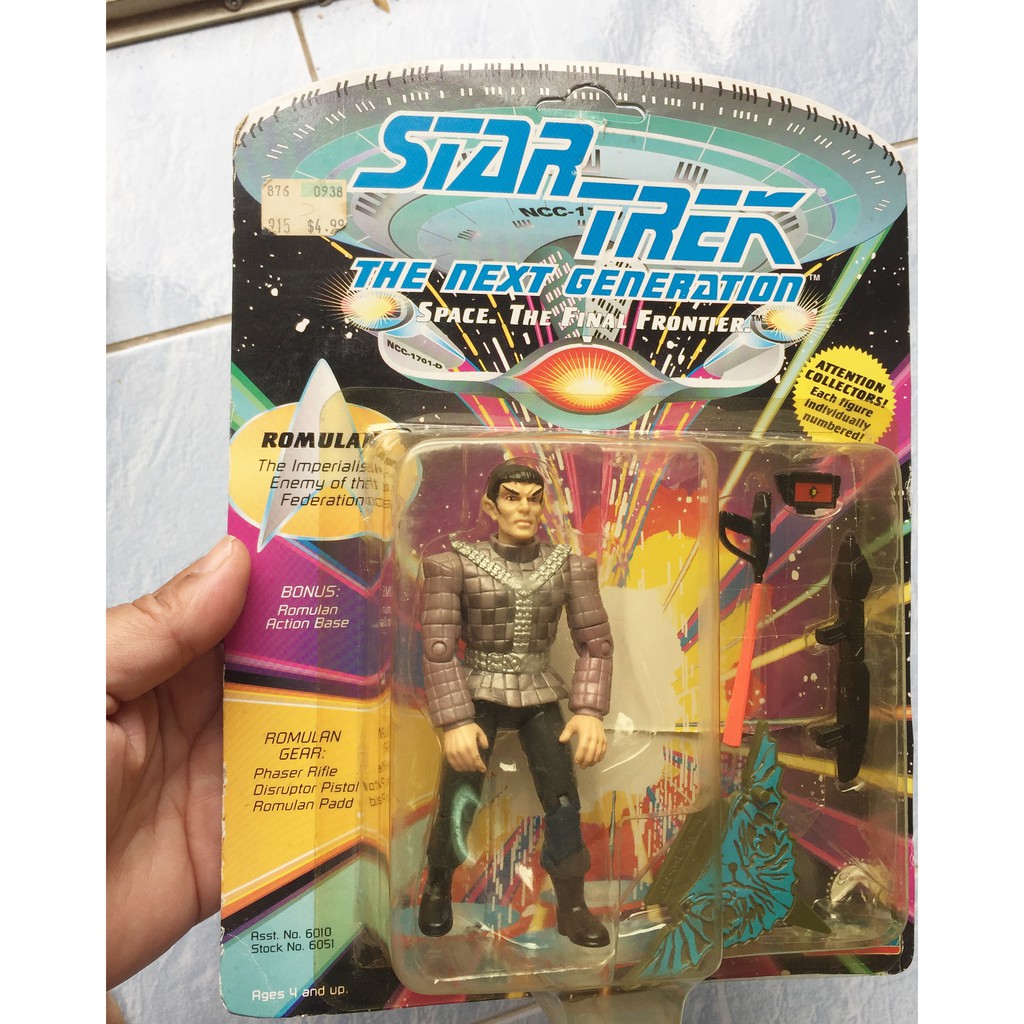 Star Trek Next Generation Romulan Playmates 1992  Romulan Gear Action Figure งานเก่าหายาก เรื่อง สตา