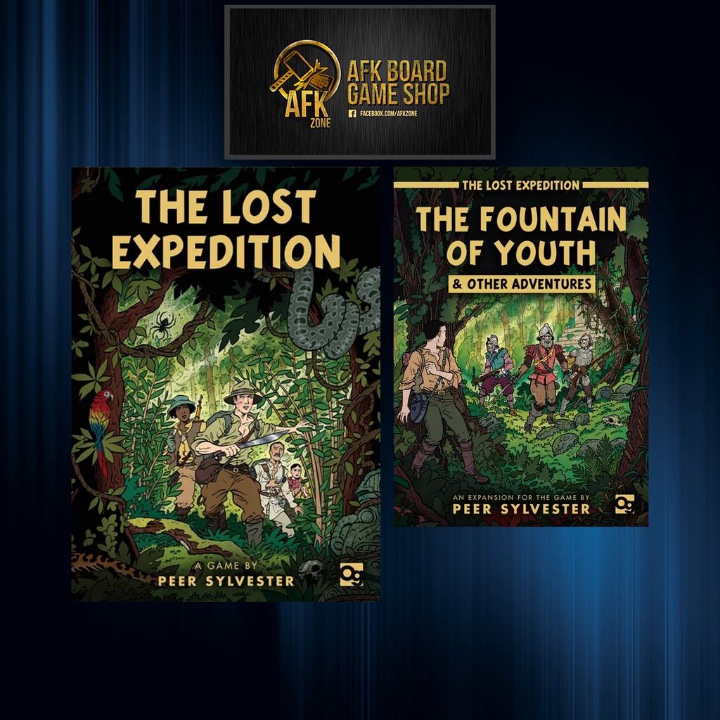 The Lost Expedition + The Fountain of Youth Expansion - Board Game - บอร์ดเกม