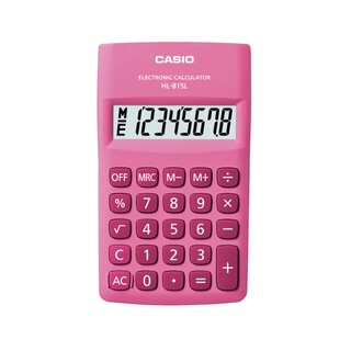 เครื่องคิดเลข Casio รุ่น HL 815L รับประกันศูนย์ 2 ปี สีชมพู