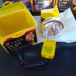 ไฟฉายคาดหัว ไฟส่องกบ ไฟฉายกันน้ำ 🔦 K-Frog CP-X75 LED 5W 🔦 ไฟส่องกับ ไฟฉายคาดหัว กันฝน กันน้ำ ปรับแสงได้