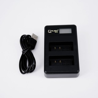 แท่นชาร์จแบตกล้อง LCD DUAL USB BATTERY CHARGER CANON รุ่น LP-E10 SMALL