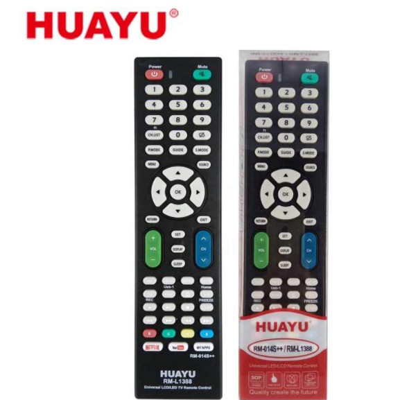 เปลี่ยน RM-014S++/RM-L1388 รีโมทคอนโทรลทีวีสากลสําหรับ LCD/LED TV รีโมทคอนโทรลที่รองรับรุ่น 32961HS/