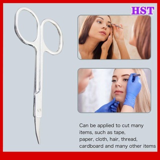 ✨HTSL✨ Nose Hair Scissors Small Eyebrow Cutter Stainless Steel Makeup Scissors