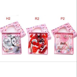 กิ๊ฟ ยางมัดผม เด็ก 12ชิ้น พร้อมกล่อง #พร้อมส่ง