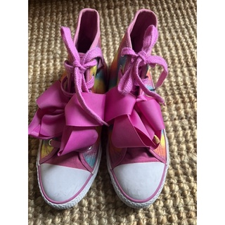 รองเท้าผ้าใบหุ้มข้อ สำหรับเด็กหญิง ยี่ห้อ jojosiwa อายุ8-9ขวบ เบอร์ 4 หรือ 36 มือ2 สภาพดี
