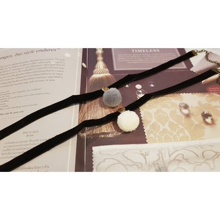 Sale ลดสุดๆ !! Choker โชคเกอร์สีดำ โชคเกอร์เกาหลี ขนเฟอร์ น่ารัก เซ็กซี่ พร้อมส่ง