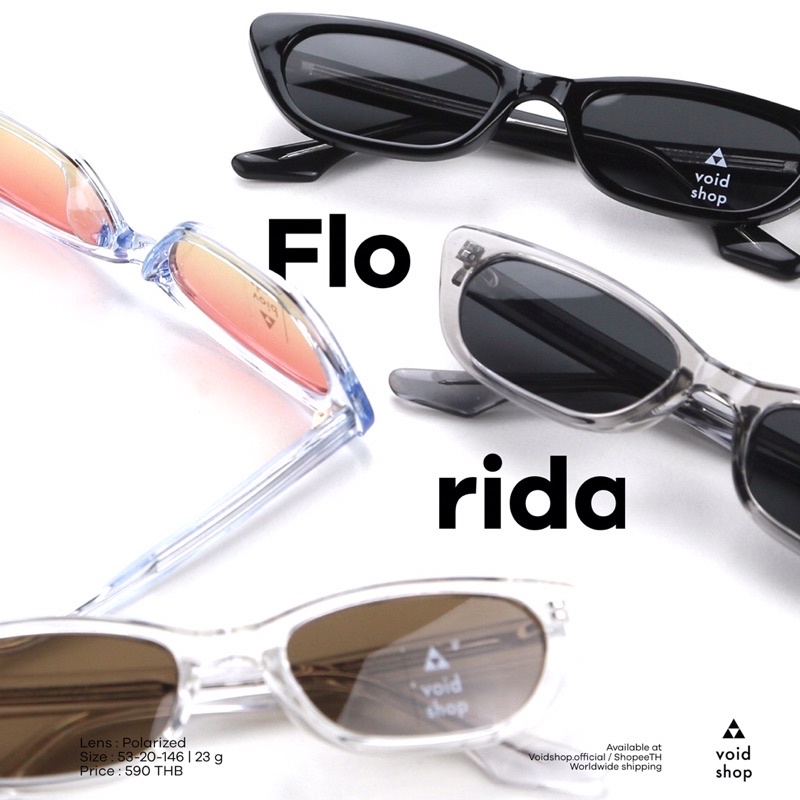 แว่นกันแดด Void Florida Polarized ทรงเก๋เหมาะหน้าเล็ก ปกป้อง UV พร้อมตัดเลนส์