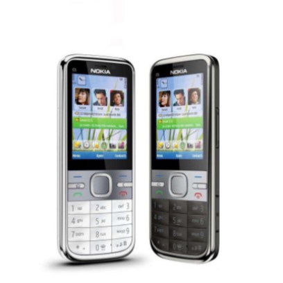 🔥 เครื่องแท้100% Nokia c5 3G มือถือเครื่อง จอสี กล้อง5MP เพิ่มเมมได ตัวเลขใหญ่ สัญญาณดีมาก โทรศัพท์ ปุ่มกด
