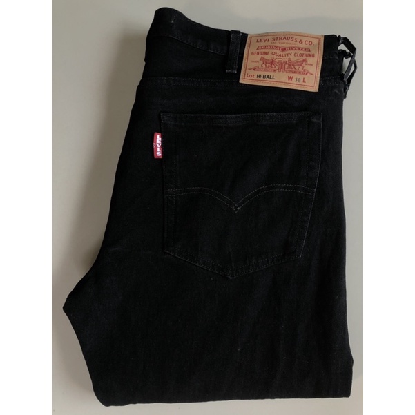 Levi’s 502 HI-Ball Big E Premiumขาเดปผ้ายืด เอวป้าย 38