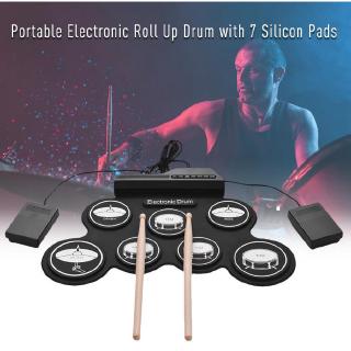 【พร้อมส่ง】กลองชุด กลองไฟฟ้า กลองชุด Electric Drum Pad Kit Digital Drum กลองอิเล็กทรอนิกส์แบบพกพา