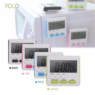 yolo นาฬิกาจับเวลาดิจิตอลหน้าจอ lcd ขนาดใหญ่สําหรับห้องครัว