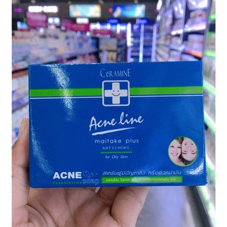 CERAMINE ACNE LINE MAITAKE PLUS SOAP (80g) เซอรามายน์ แอคเน่ไลน์ ไมตาเกะ พลัส โซฟ (สบู่ล้างหน้า)