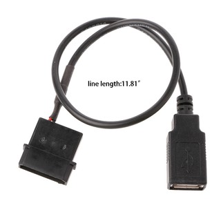 สายเคเบิ้ลอะแดปเตอร์ pc internal 5v 2 - pin ide molex to usb 2 . 0 type a female 30 ซม.