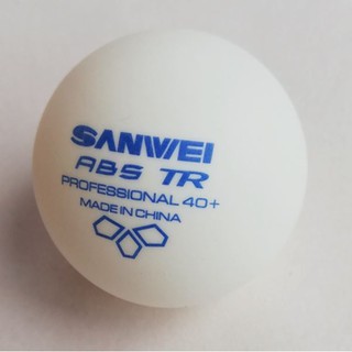 Sanwei TR ลูกปิงปองฝึกซ้อม3ดาว ABS40+ แพ็ค100ลูก สีขาว