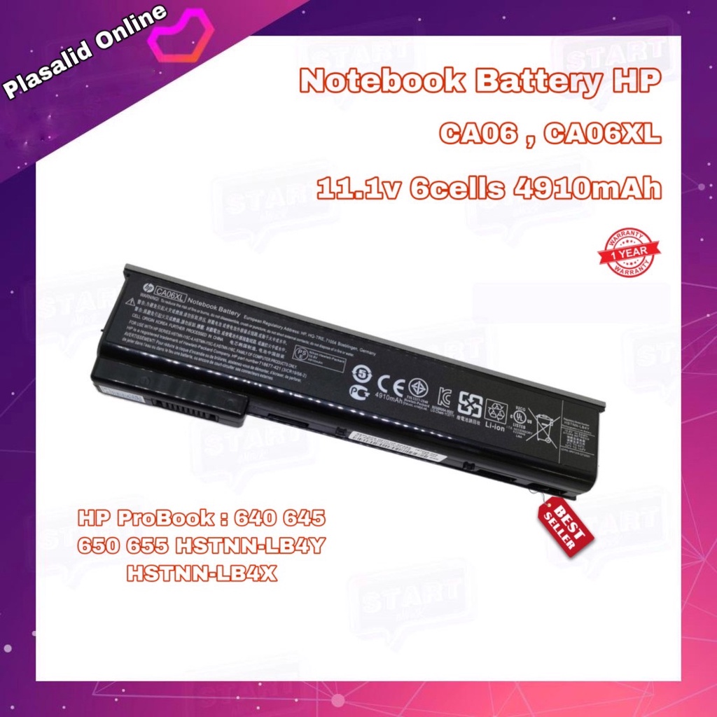แบตโน๊ตบุ๊ค Notebook Battery HP CA06 CA06XL HP ProBook 640 645 650 655 HSTNN-LB4Y HSTNN-LB4X สินค้าร