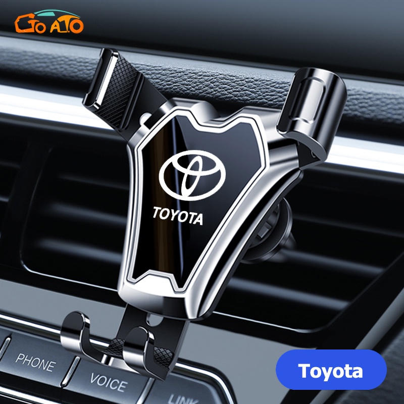 GTIOATO ที่วางโทรศัพท์ในรถยนต์ ที่ติดโทรศัพท์ในรถยนต์ ที่จับมือถือในรถยนต์ ที่วางมือถือในรถ ที่ยึดโทรศัพท์ในรถยนต์ ที่จับโทรศัพท์ในรถยนต์ ของแต่งรถยนต์ สำหรับ Toyota Corolla Wigo Wish Sienta Yaris Altis Fortuner CHR Camry Vios RAV4 Avanza Rush Innova