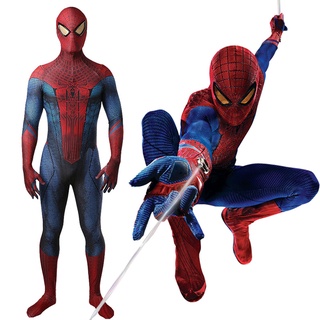 ชุดจั๊มสูท ชุดคอสเพลย์ Marvel Spider Man Superhero สําหรับเด็ก และผู้ใหญ่