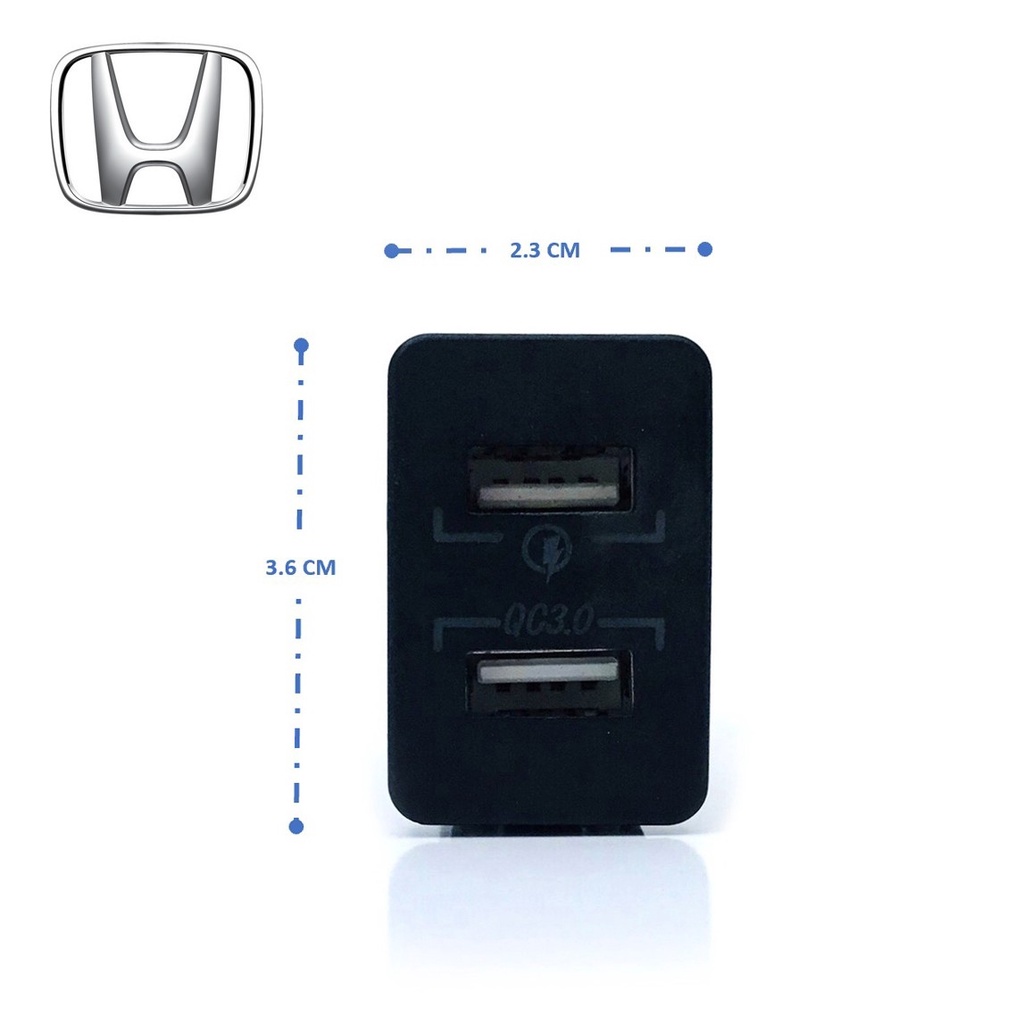 สายชาร์จ USB HONDA แบบชาร์จเร็ว สาย USB FAST CHARGER ตรงรุ่น HONDA แบบเบ้าสั้น CRV JAZZ CITY HRV