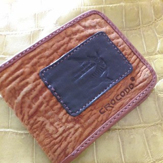 shark wallet beige color กระเป๋าหนังปลาฉลามแท้(ขายแล้ว)