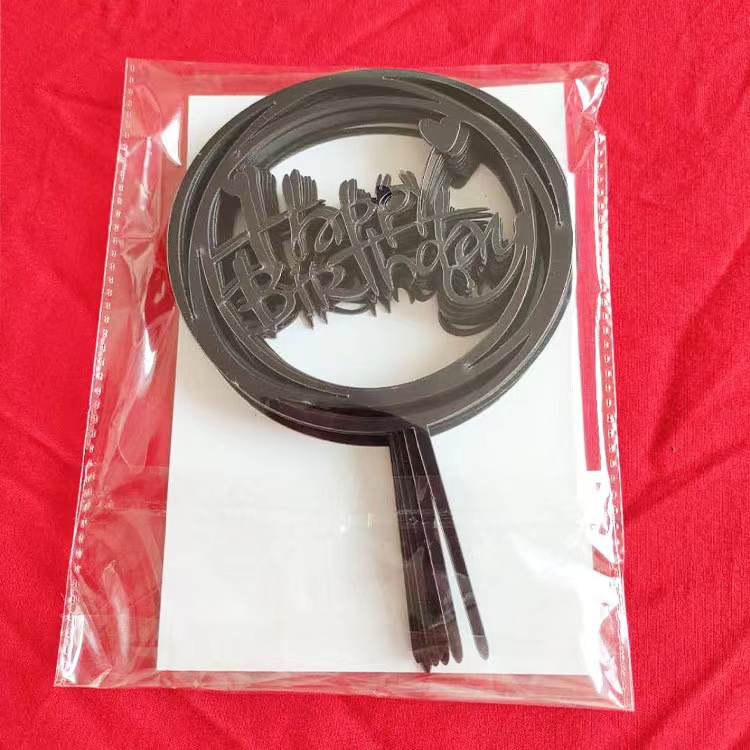 10ชิ้นที่มีคุณภาพสูงอะคริลิเค้กตกแต่งครีมเค้กตกแต่งเค้กวันเกิดตกแต่ง - รูปที่ 2