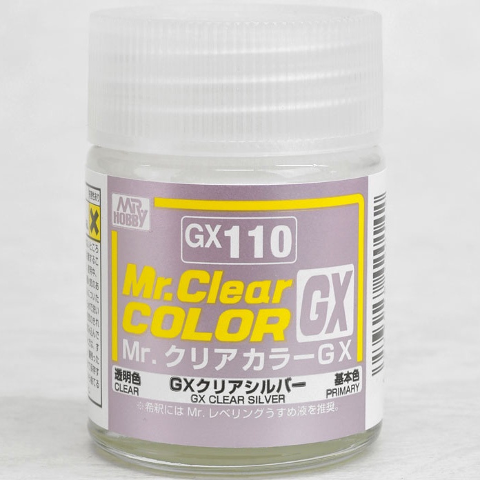 MR.CLEAR COLOR GX 18ml. MR.CLEAR COLOR GX-110 CLEAR SILVER