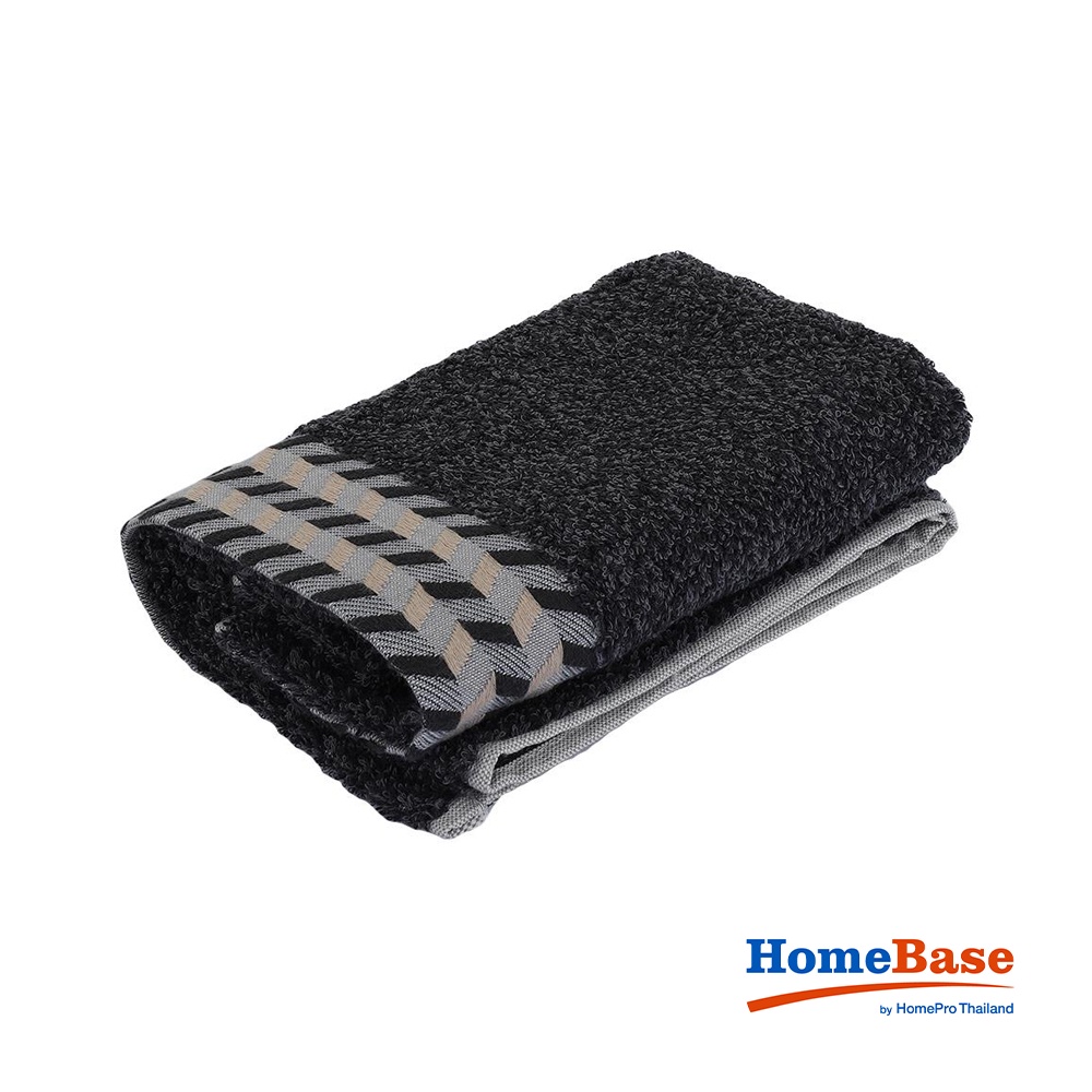 Homebase HLS OSCAR ผ้าเช็ดตัวผ้าฝ้าย W81xD0.2xH40 Cm สีดํา
