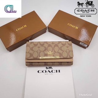 กระเป๋าสตางค์coach3พับ