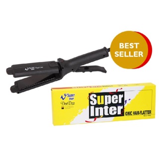 SUPER V INTER เครื่องหนีบผม รุ่น SU 186 Ionic Hair Flatter แผ่นความร้อนเคลือบ Ceramic ทำให้รีดผมเรียบตรง เงางาม ไม่เสีย