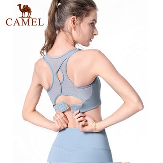 Camel เสื้อกล้ามโยคะ ผู้หญิง ออลอินวัน สปอร์ตบรา ฟิตเนส พร้อมแผ่นรองหน้าอก