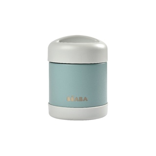 Beaba กระปุกเก็บอาหารสแตน Stainless Steel Isothermal Portion 300 ml (Light Grey / Eucalyptus Green)