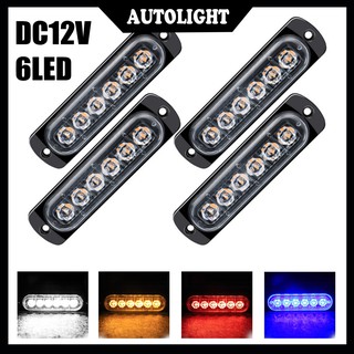 1 ชิ้น 6 ชิ้น LED 12V ไฟเตือนภายนอกอัตโนมัติไฟ LED รถบรรทุกรถบัสอัตโนมัติ UTE Pickup Side Sign Light ไฟเตือนรถพ่วง LED ไฟเบรกด้านหลัง ไฟเตือนด้านข้างรถพ่วงอัตโนมัติ ไฟเลี้ยว อะไหล่รถยนต์น้ำหนักเบากันน้ำ